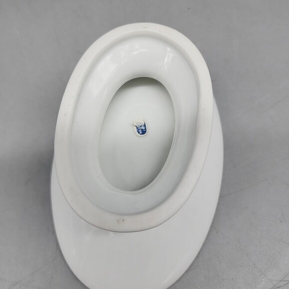 Christmas Tree Ceramic Bathroom Pedestal Soap Dish Japan, White Green - Picture 6 of 6